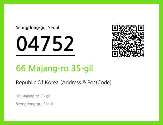 Address and Postal Code QR Code Image (CC BY 4.0)