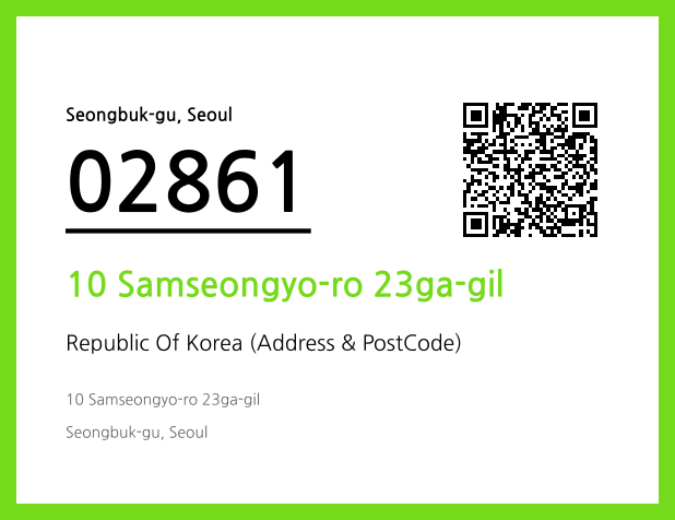 Address and Postal Code QR Code Image (CC BY 4.0)