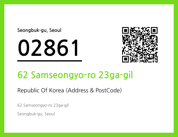 CC BY 4.0 Address and Postal Code QR Code Image (CC BY 4.0)