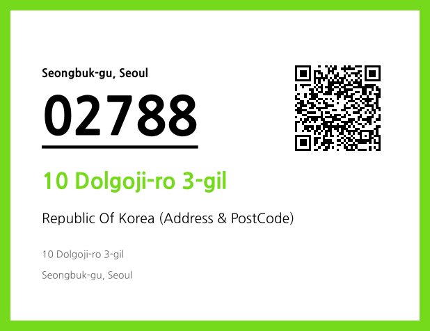 Address and Postal Code QR Code Image (CC BY 4.0)
