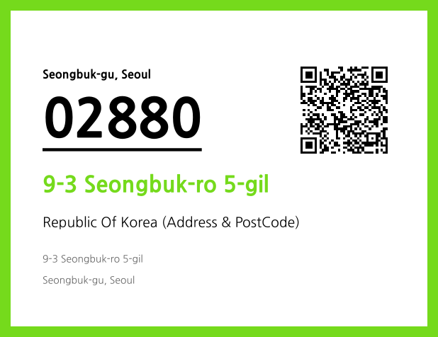Address and Postal Code QR Code Image (CC BY 4.0)
