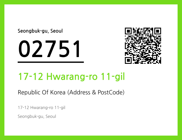 Address and Postal Code QR Code Image (CC BY 4.0)