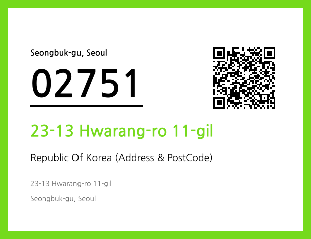 Address and Postal Code QR Code Image (CC BY 4.0)