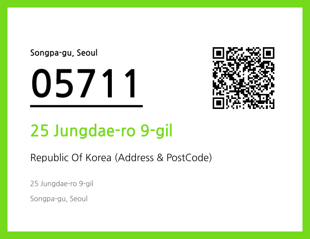 Address and Postal Code QR Code Image (CC BY 4.0)