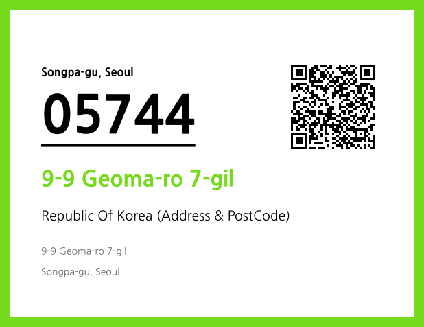 Address and Postal Code QR Code Image (CC BY 4.0)