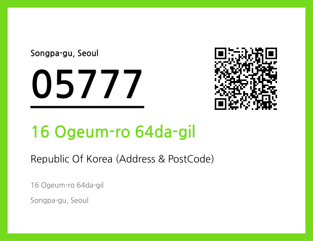 CC BY 4.0 Address and Postal Code QR Code Image (CC BY 4.0)