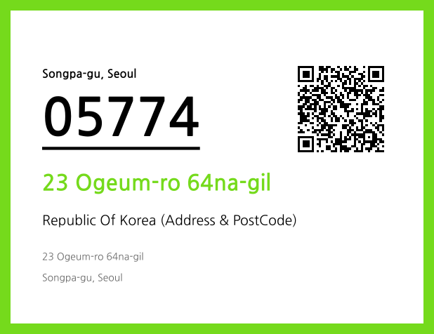 Address and Postal Code QR Code Image (CC BY 4.0)