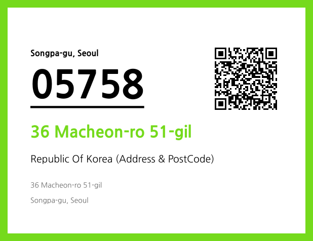 Address and Postal Code QR Code Image (CC BY 4.0)