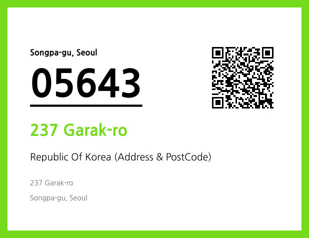 Address and Postal Code QR Code Image (CC BY 4.0)