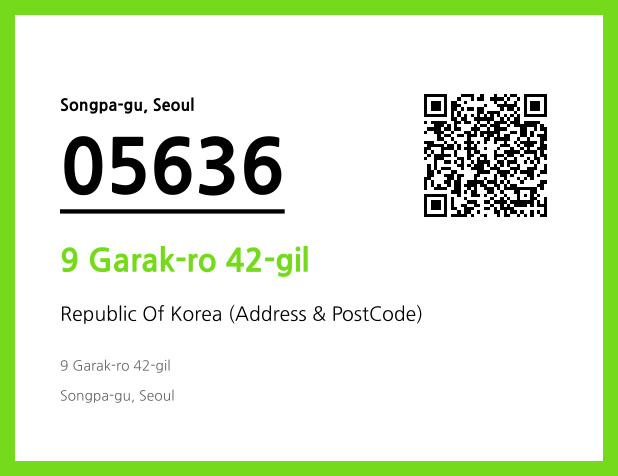 Address and Postal Code QR Code Image (CC BY 4.0)