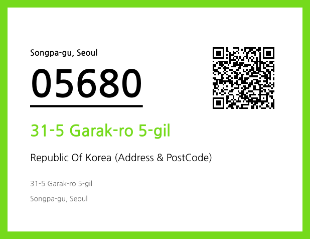 Address and Postal Code QR Code Image (CC BY 4.0)