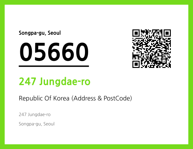Address and Postal Code QR Code Image (CC BY 4.0)