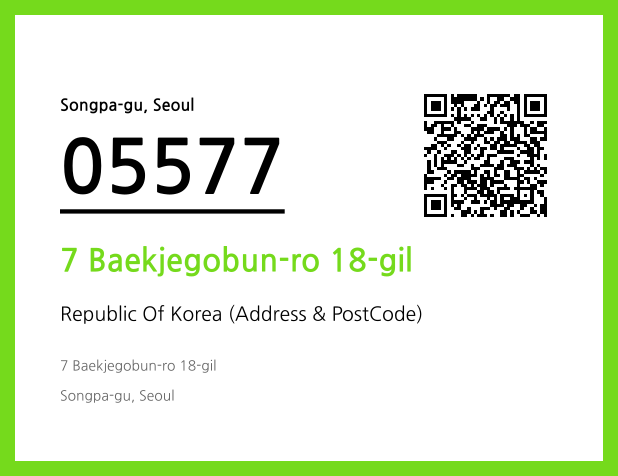 Address and Postal Code QR Code Image (CC BY 4.0)