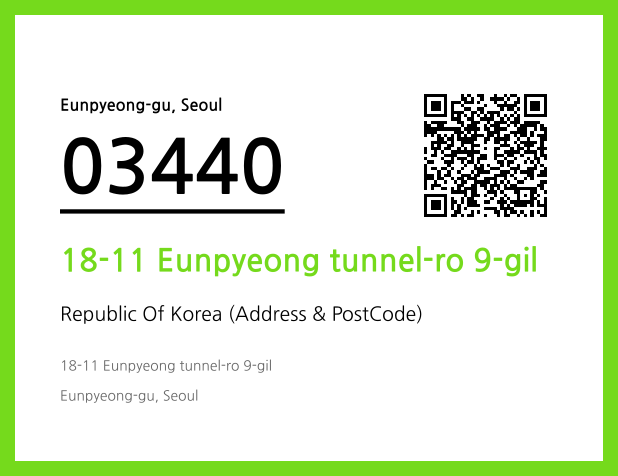 CC BY 4.0 Address and Postal Code QR Code Image (CC BY 4.0)