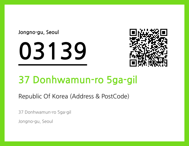 CC BY 4.0 Address and Postal Code QR Code Image (CC BY 4.0)