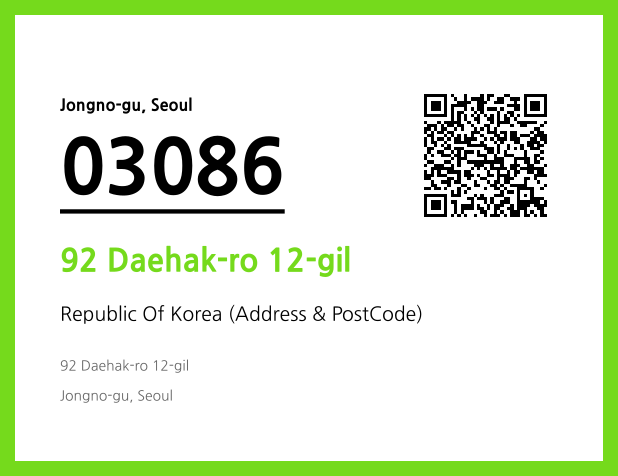 Address and Postal Code QR Code Image (CC BY 4.0)