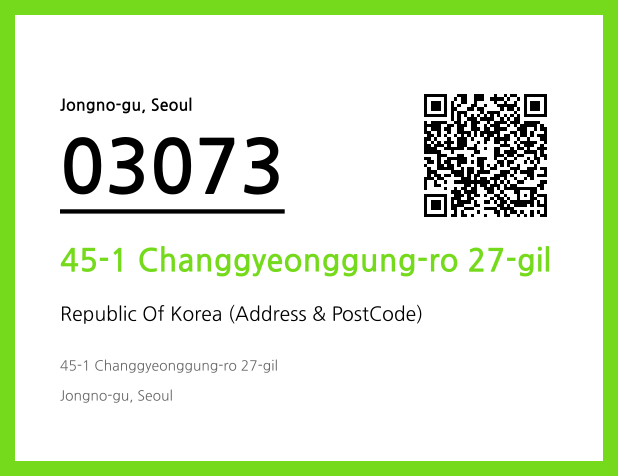 CC BY 4.0 Address and Postal Code QR Code Image (CC BY 4.0)
