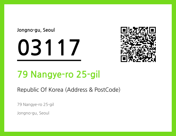 Address and Postal Code QR Code Image (CC BY 4.0)