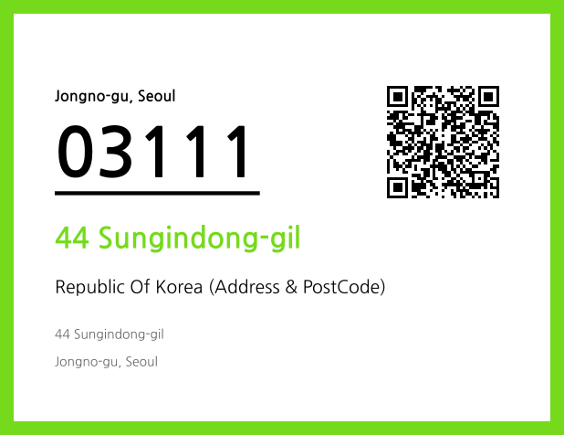 Address and Postal Code QR Code Image (CC BY 4.0)