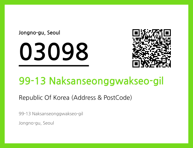 Address and Postal Code QR Code Image (CC BY 4.0)
