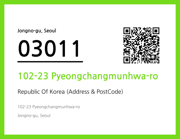 Address and Postal Code QR Code Image (CC BY 4.0)