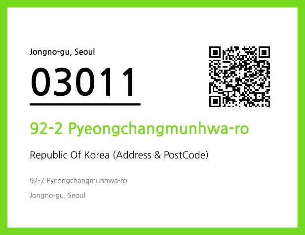 Address and Postal Code QR Code Image (CC BY 4.0)