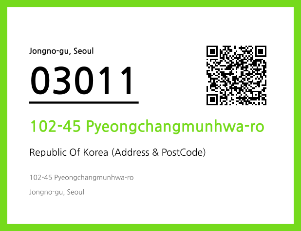 Address and Postal Code QR Code Image (CC BY 4.0)