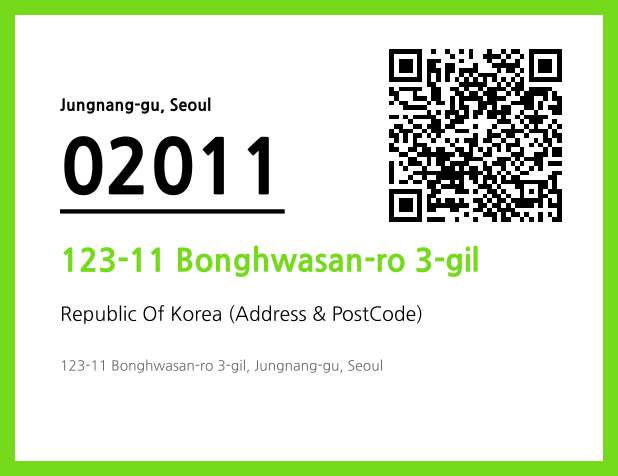 Address and Postal Code QR Code Image (CC BY 4.0)