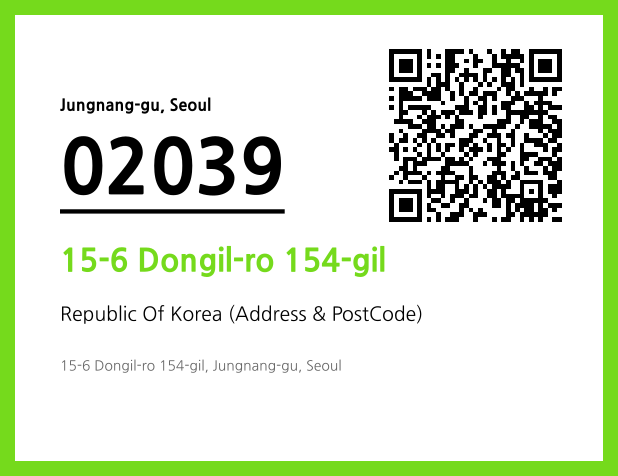 Address and Postal Code QR Code Image (CC BY 4.0)