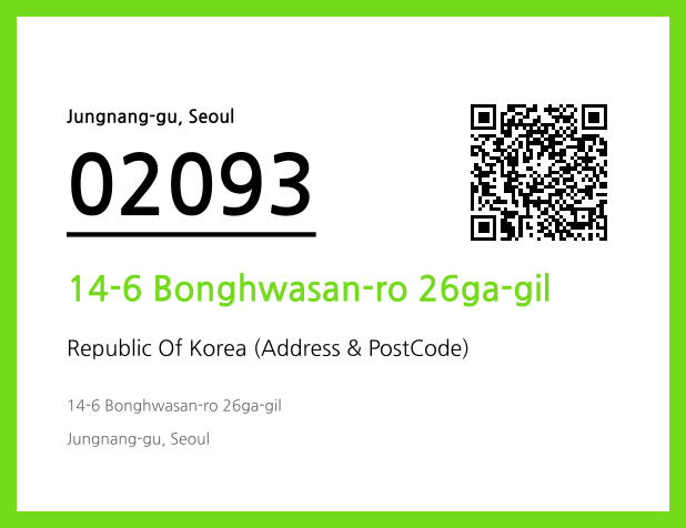 CC BY 4.0 Address and Postal Code QR Code Image (CC BY 4.0)