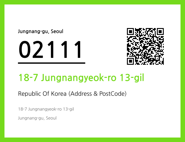 CC BY 4.0 Address and Postal Code QR Code Image (CC BY 4.0)