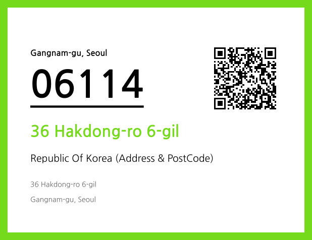 Address and Postal Code QR Code Image (CC BY 4.0)