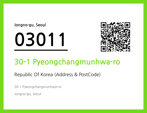 Address and Postal Code QR Code Image (CC BY 4.0)