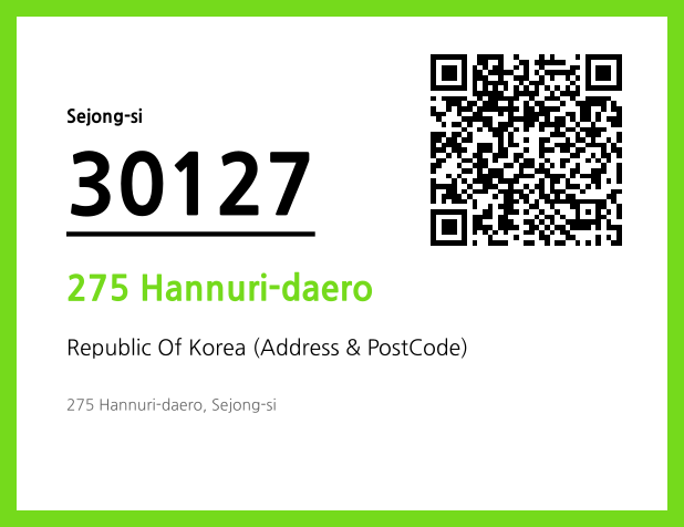 Address and Postal Code QR Code Image