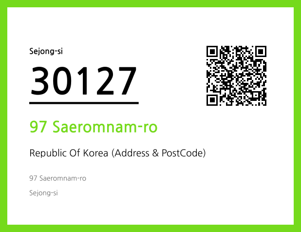 Address and Postal Code QR Code Image (CC BY 4.0)