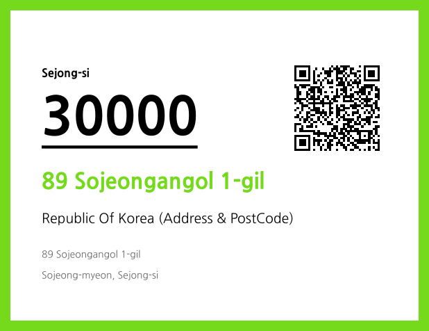 Address and Postal Code QR Code Image (CC BY 4.0)