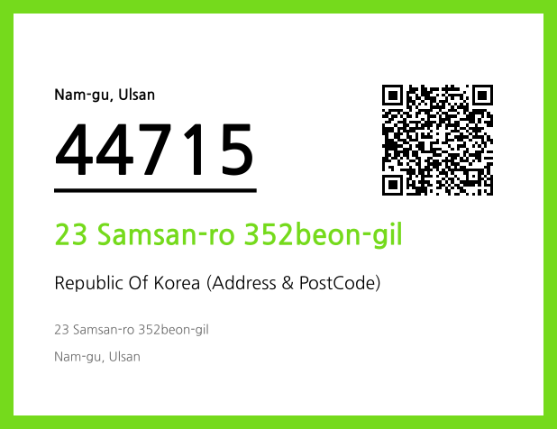 CC BY 4.0 Address and Postal Code QR Code Image (CC BY 4.0)
