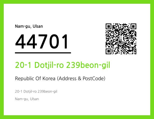 Address and Postal Code QR Code Image (CC BY 4.0)