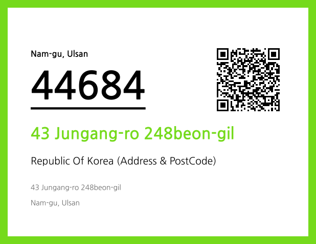 CC BY 4.0 Address and Postal Code QR Code Image (CC BY 4.0)