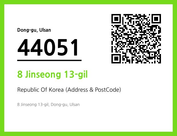 Address and Postal Code QR Code Image