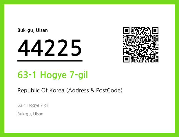 Address and Postal Code QR Code Image (CC BY 4.0)