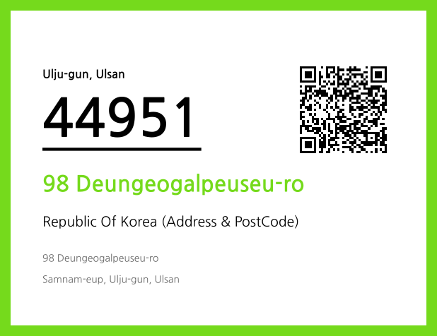 Address and Postal Code QR Code Image (CC BY 4.0)