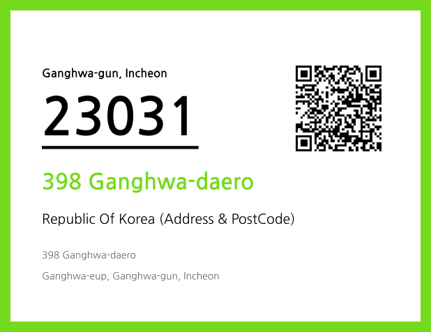Address and Postal Code QR Code Image (CC BY 4.0)