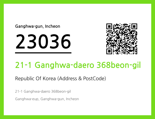CC BY 4.0 Address and Postal Code QR Code Image (CC BY 4.0)