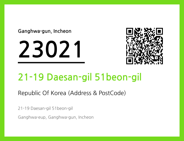 Address and Postal Code QR Code Image (CC BY 4.0)