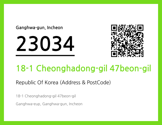 Address and Postal Code QR Code Image (CC BY 4.0)