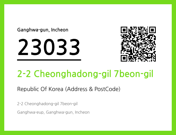 CC BY 4.0 Address and Postal Code QR Code Image (CC BY 4.0)
