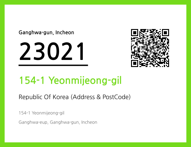 Address and Postal Code QR Code Image (CC BY 4.0)