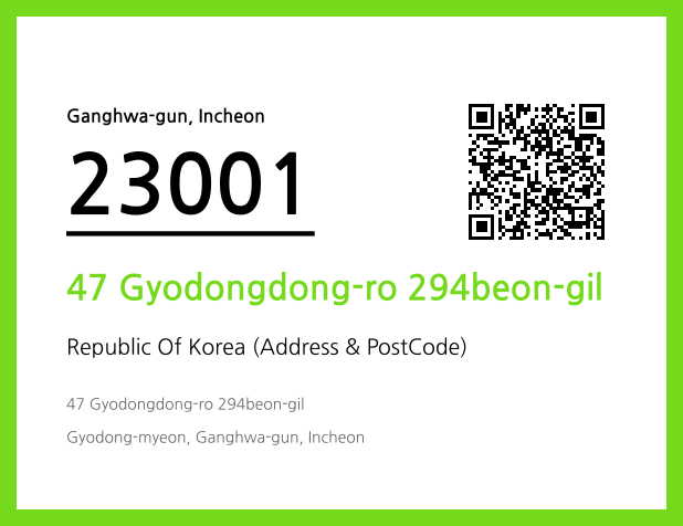 CC BY 4.0 Address and Postal Code QR Code Image (CC BY 4.0)