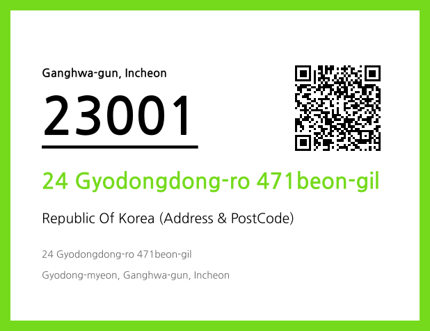Address and Postal Code QR Code Image (CC BY 4.0)